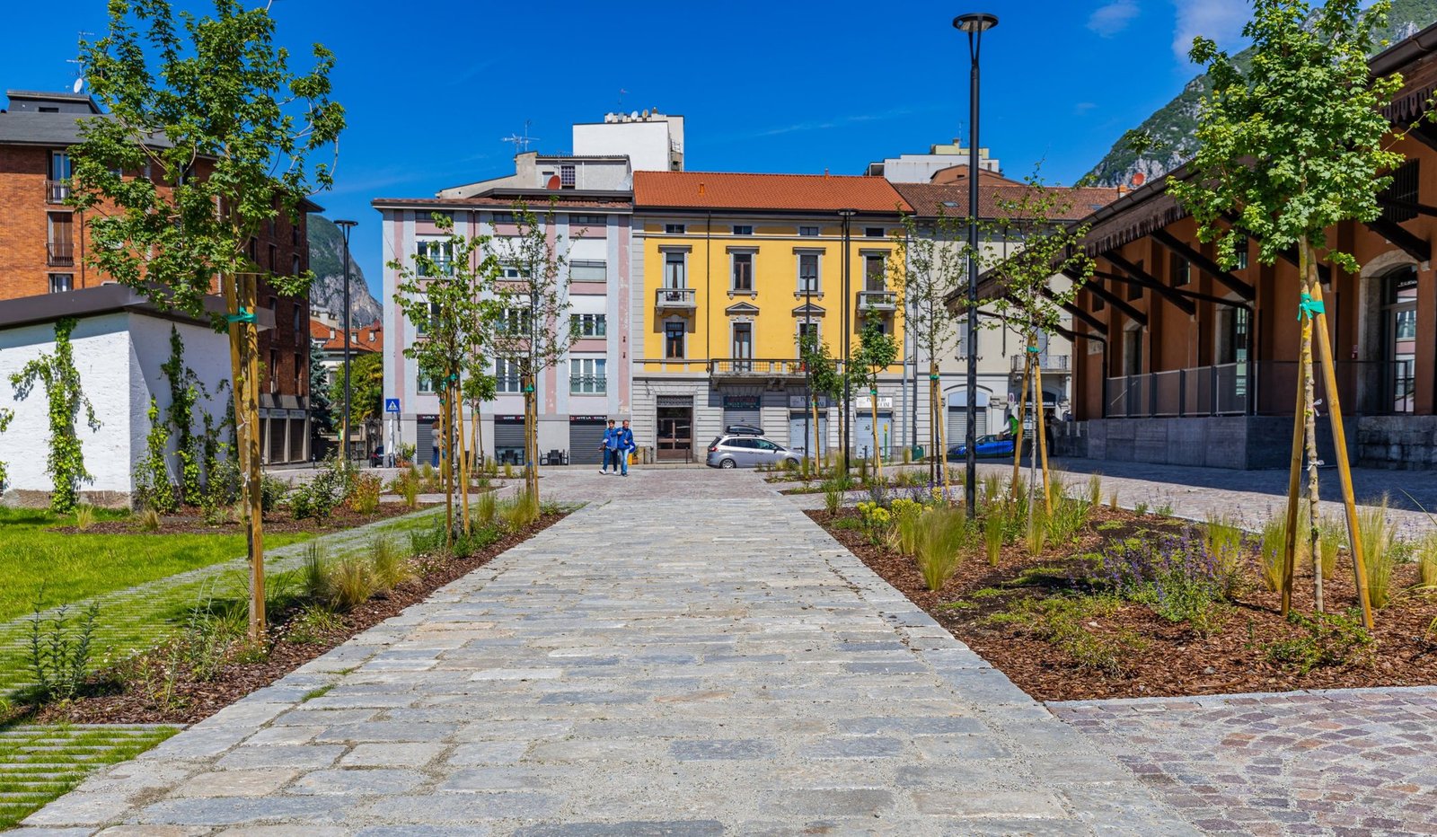 The stone path towards the city